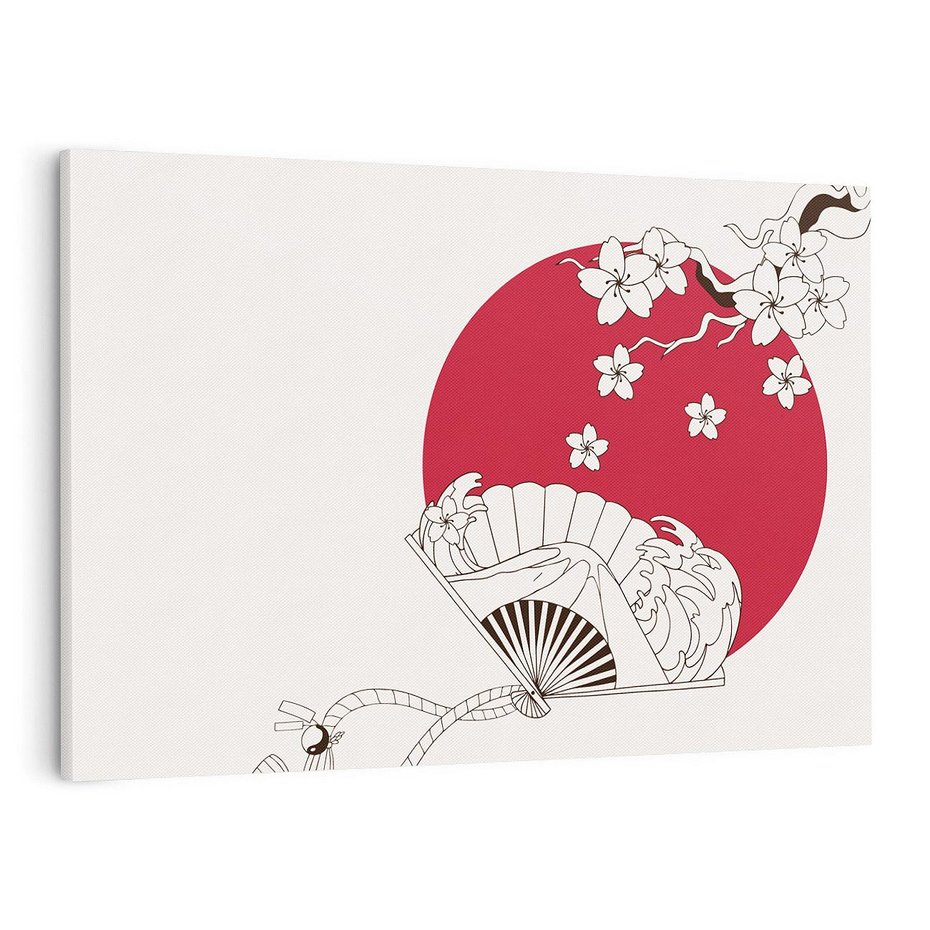 Obraz na płótnie 70x50 - Orientalna Harmonia - japandi, japonia