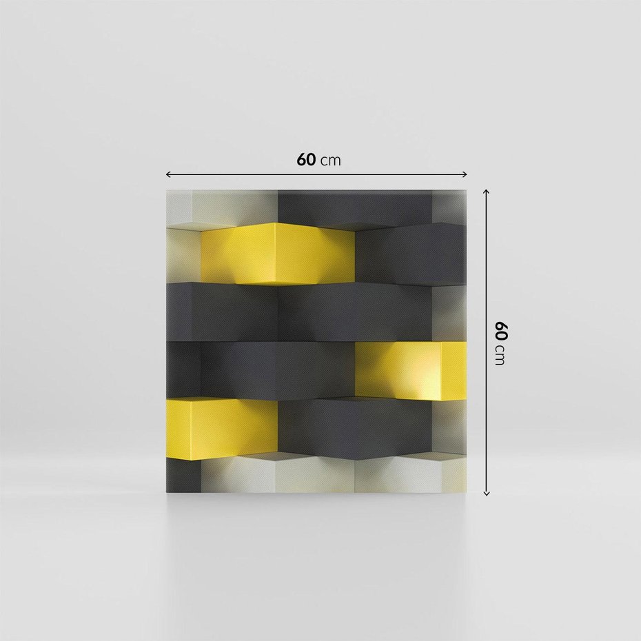 Obraz na płótnie 60x60 - Gry kolorów - abstrakcja, 3d