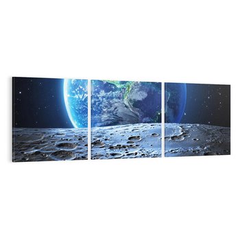 Obraz na płótnie 120x40 - Mistrzowskie spojrzenie na Ziemię - ziemia, kosmos