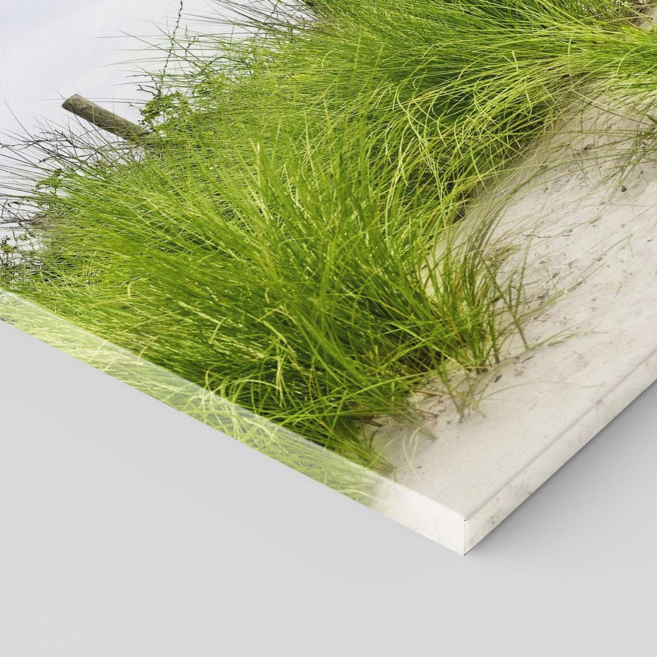 Obraz na płótnie 120x80 - Rajskie wydmy nad plażą - plaża, wydmy