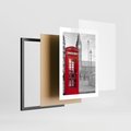 Plakat w ramie 30x40 - Budka w Londynie - Londyn, budka - rama czarna