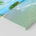 Obraz na płótnie 80x120 - Ucieczka do Raju - wyspa tropikalna, plaża