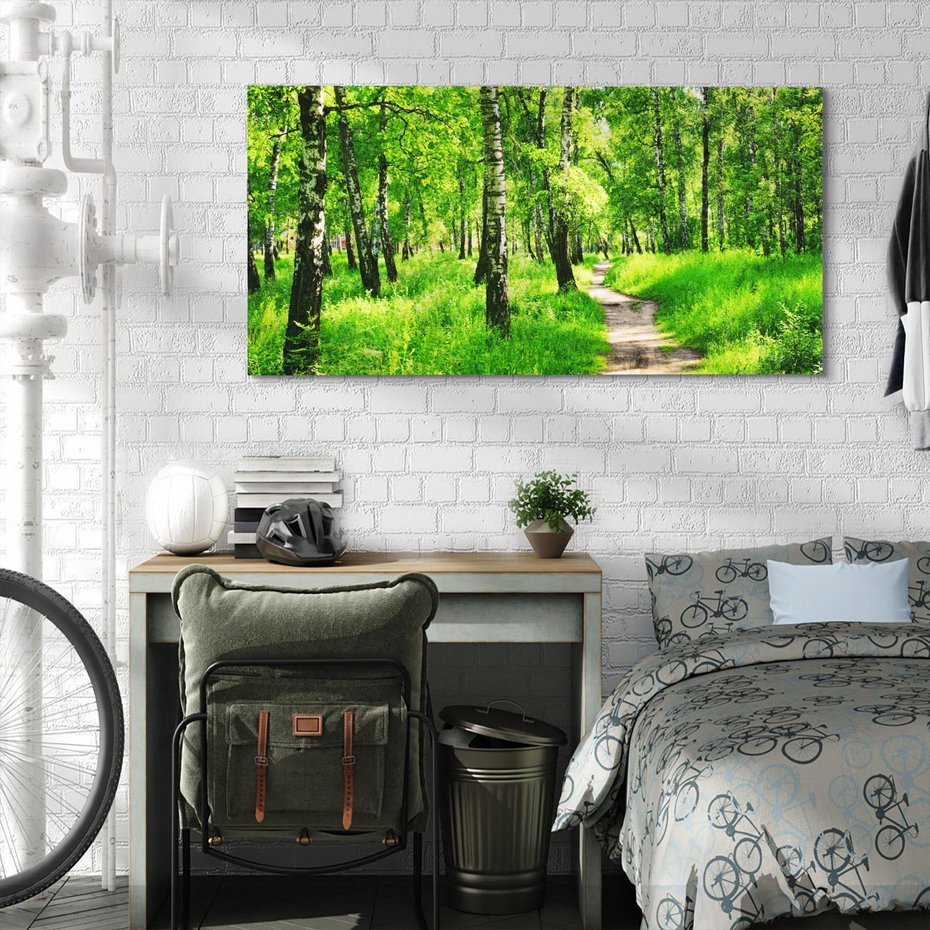 Obraz na płótnie 140x70 - odkryj piękno drzew - las, drzewa