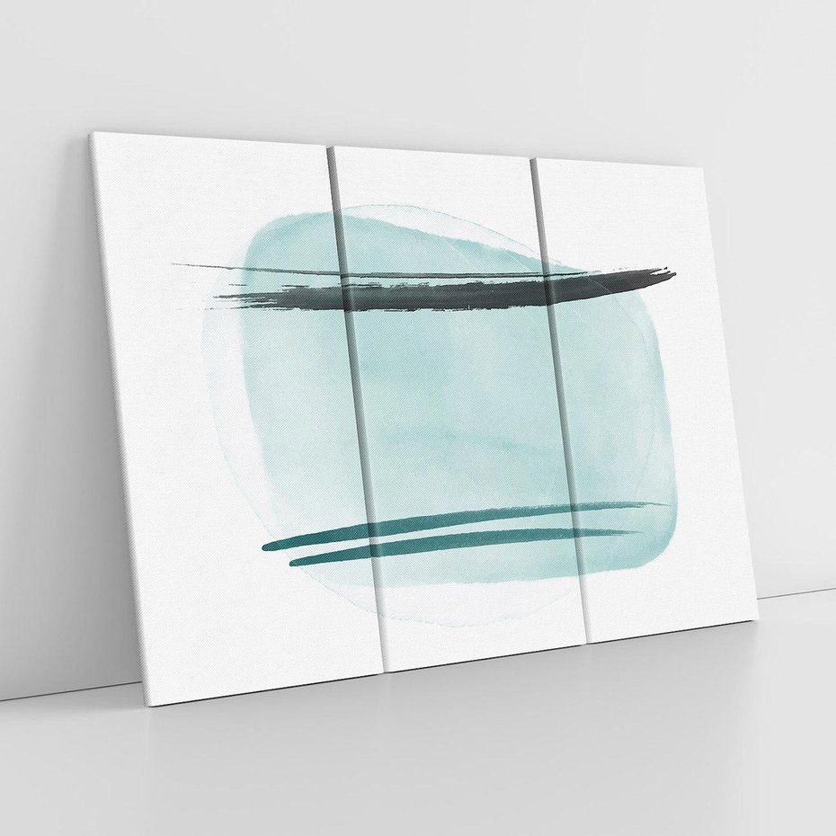 Obraz na płótnie 120x80 - Turkusowy Świat - minimlizm, abstrakcja