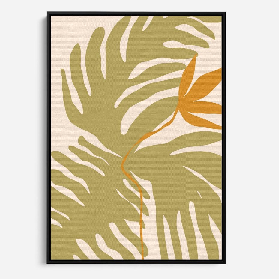 Obraz w ramie 70x100 - Konturem Zmiękczane - minimalistyczny obraz, nowoczesny - rama czarna