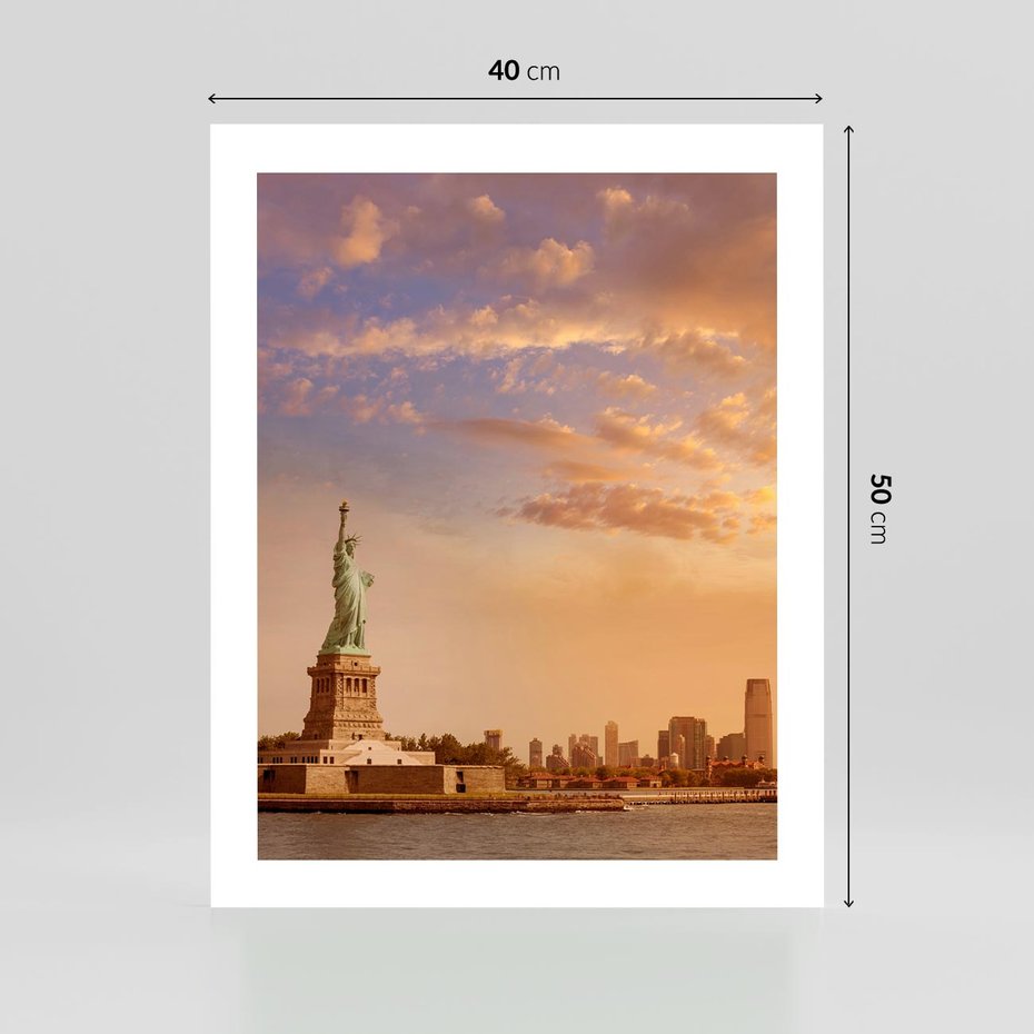Plakat bez ramy 40x50 - Statua wolności w Nowym Jorku - Nowy Jork, statua