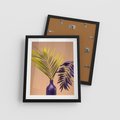 Plakat w ramie 40x50 - Delikatne Piękno - palma, pastele - rama czarna