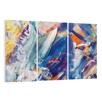 Obraz na płótnie 120x80 - Rytmy ukrytych pragnień - chaos i abstrakcja, plamy koloru