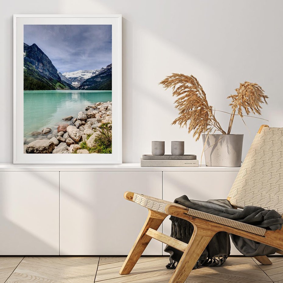 Plakat bez ramy 30x40 - Górskie jezioro - spokój i piękno - jezioro, górskie