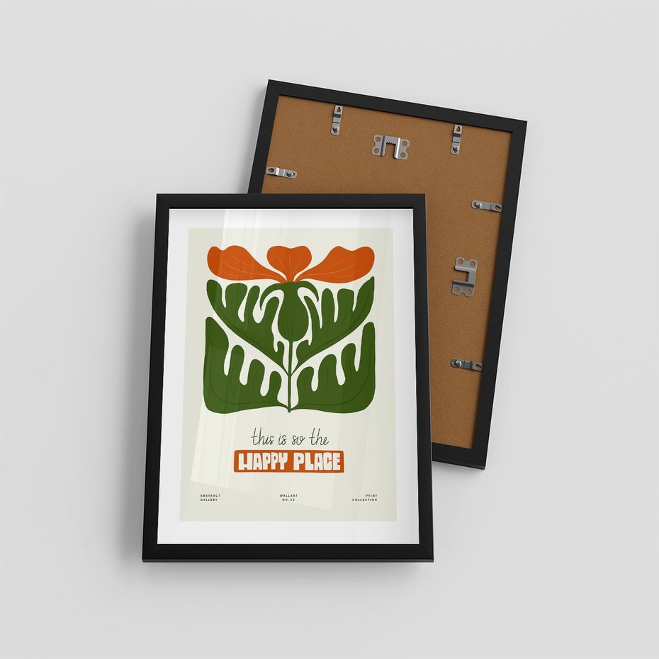 Plakat w ramie 30x40 - Rozkwitająca Gra - kwiaty, nowoczesny plakat - rama czarna