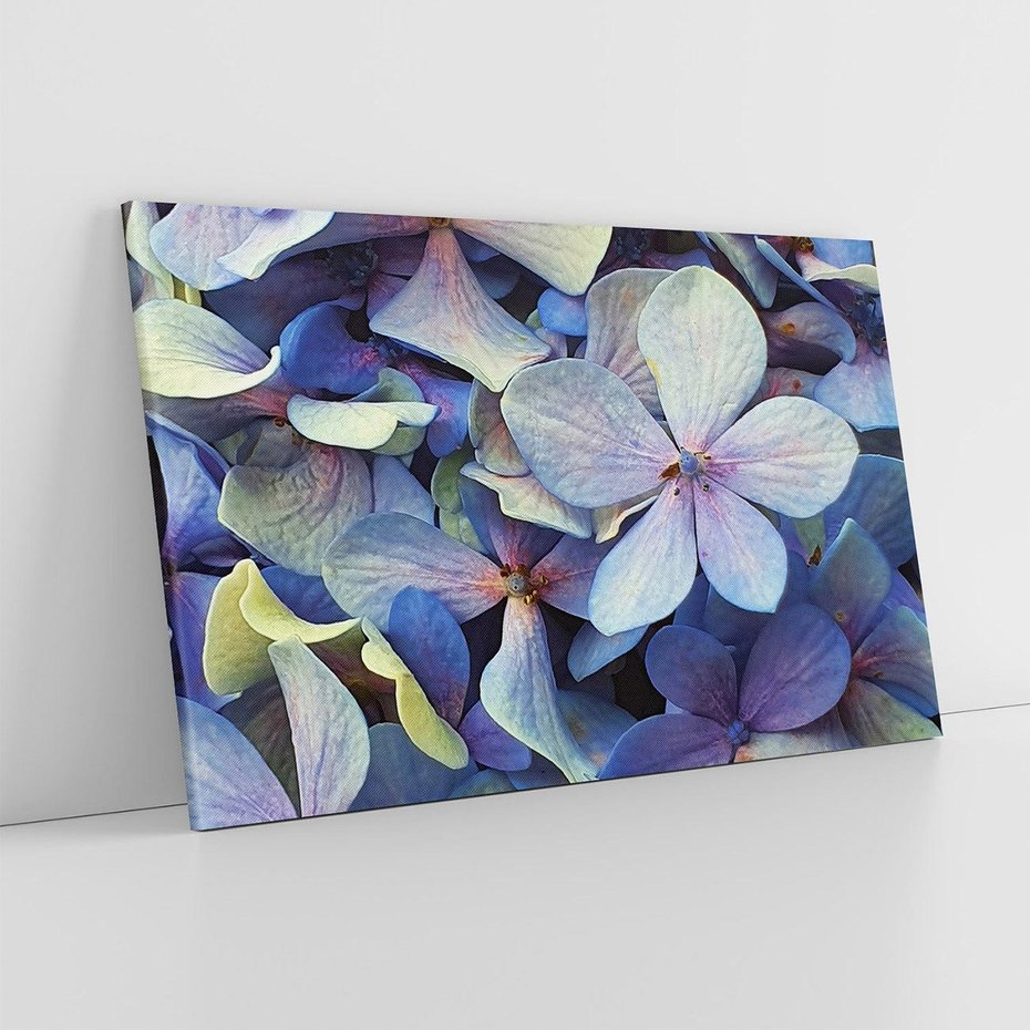 Obraz na płótnie 100x70 - Hortensja - delikatność kwiatów - hortensja, kwiaty