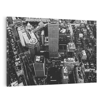 Obraz na płótnie 120x80 - Kontrastujące miasto - miasto, biało