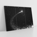 Obraz na płótnie 120x80 - Kometa wśród gwiazd - kometa, gwiazdy