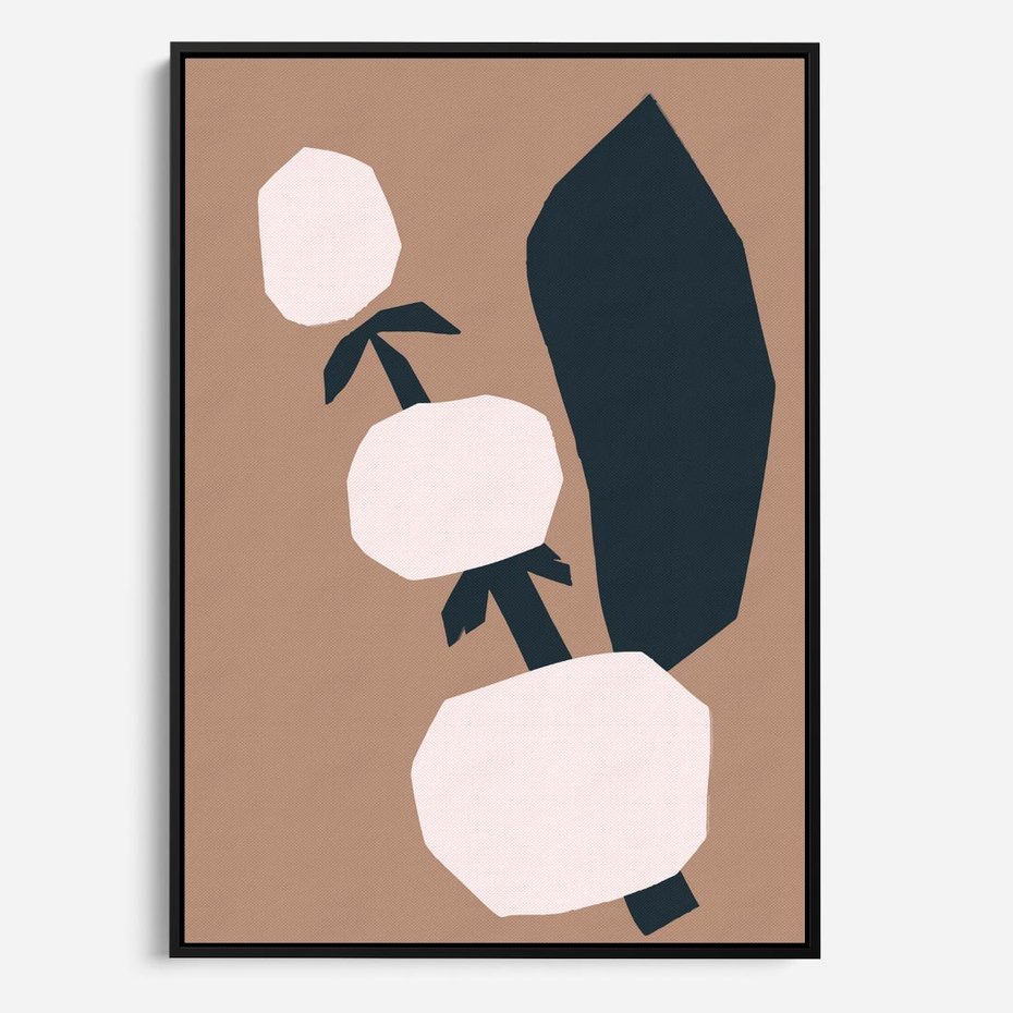 Obraz w ramie 70x100 - Harmonia Boho Ducha - abstrakcyjny obraz, plakat - rama czarna