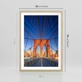 Plakat w ramie 50x70 - Most architektoniczne arcydzieło - most, architektura - rama drewno
