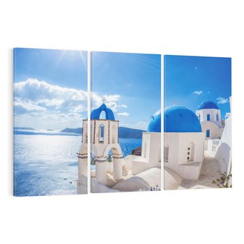 Obraz na płótnie 120x80 - Uroki Santorini we Włoszech - Santorini, Włochy