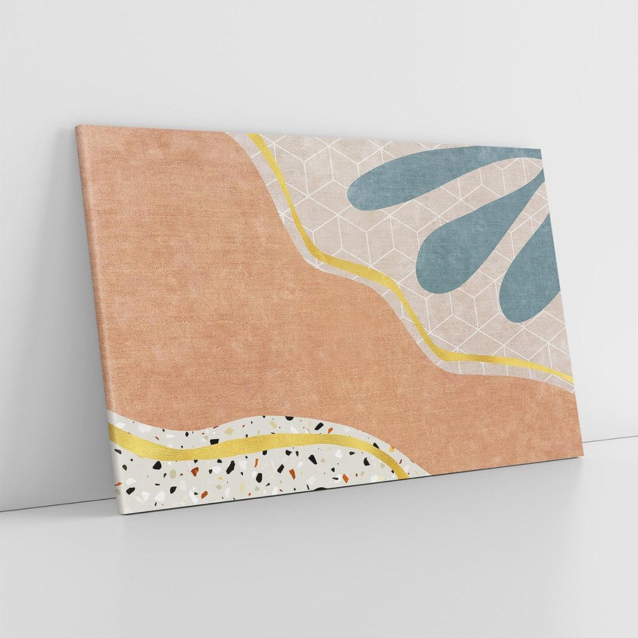 Obraz na płótnie 120x80 - Tańczący w deszczu pigmentów - abstrakcyjne formy, rozlane farby