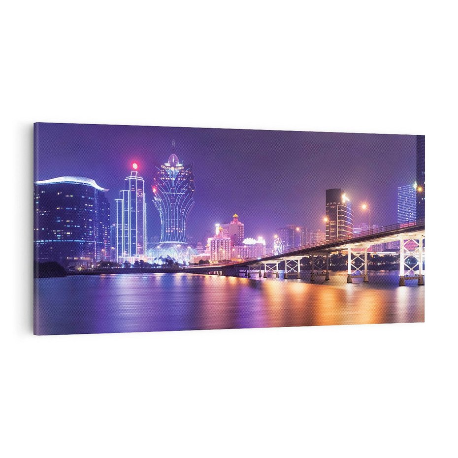 Obraz na płótnie 100x50 - Macau: Spotkanie dwóch światów - Macau, Hong