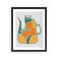 Plakat w ramie 40x50 - Kolorystyczna Ekspresja - czajnik, abstrakcja - rama czarna