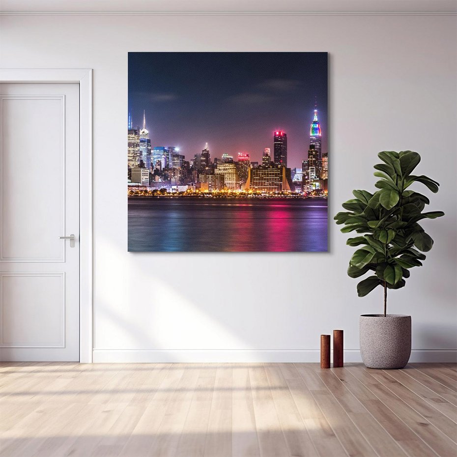 Obraz na płótnie 40x40 - Ameryka w oczach Nowego Jorku - Ameryka, USA