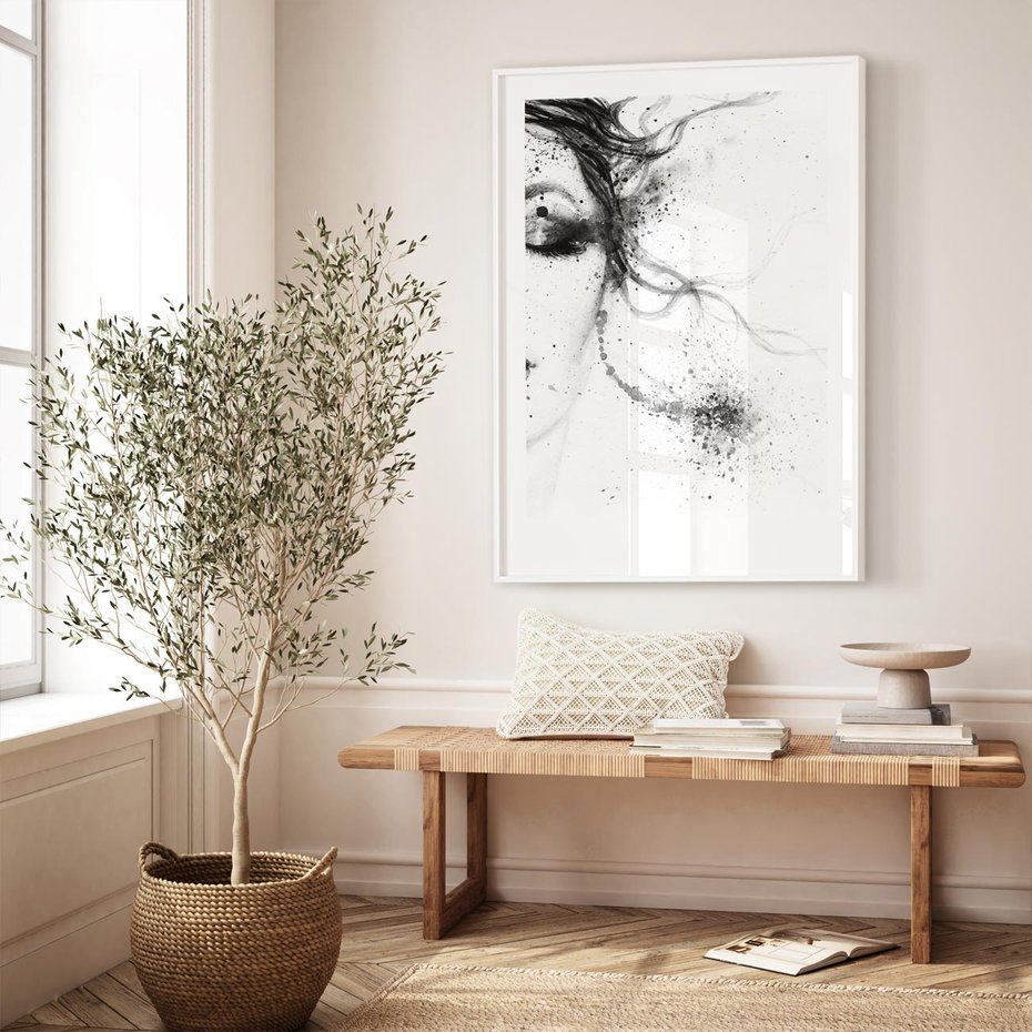 Plakat bez ramy 21x30 - Eksplozja Kolorów - akwarela, abstrakcja