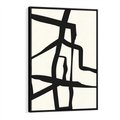 Obraz w ramie 70x100 - Impresje Wymiaru - linie, abstrakcja - rama czarna