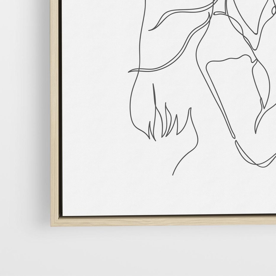 Obraz w ramie 80x80 - Bezgraniczne Przenikanie - para zakochanych, kobieta i mężczyzna - rama drewno