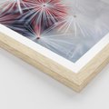 Plakat w ramie 30x40 - Minimalistyczna Delikatność - zbliżenie, dmuchawce - rama drewno