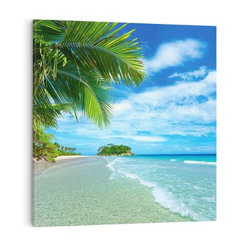 Obraz na płótnie 50x50 - Ucieczka do Raju - wyspa tropikalna, plaża