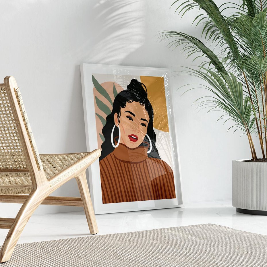 Plakat bez ramy 21x30 - Kobiece Wibracje - nowoczesny plakat, styl retro
