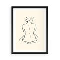 Plakat w ramie 50x70 - Migotliwa Symfonia - kobieta akt, minimalizm - rama czarna