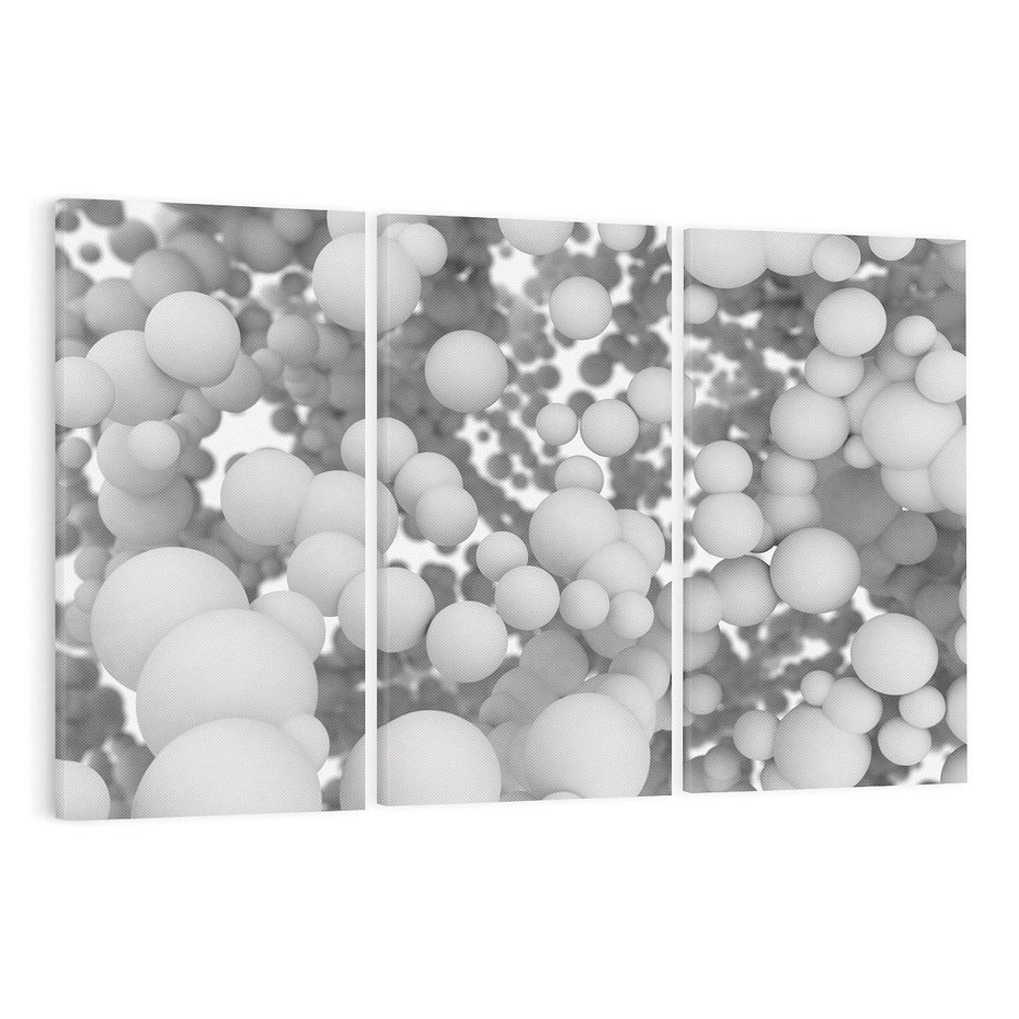 Obraz na płótnie 120x80 - Abstrakcyjne balony w locie - kule, abstrakcja