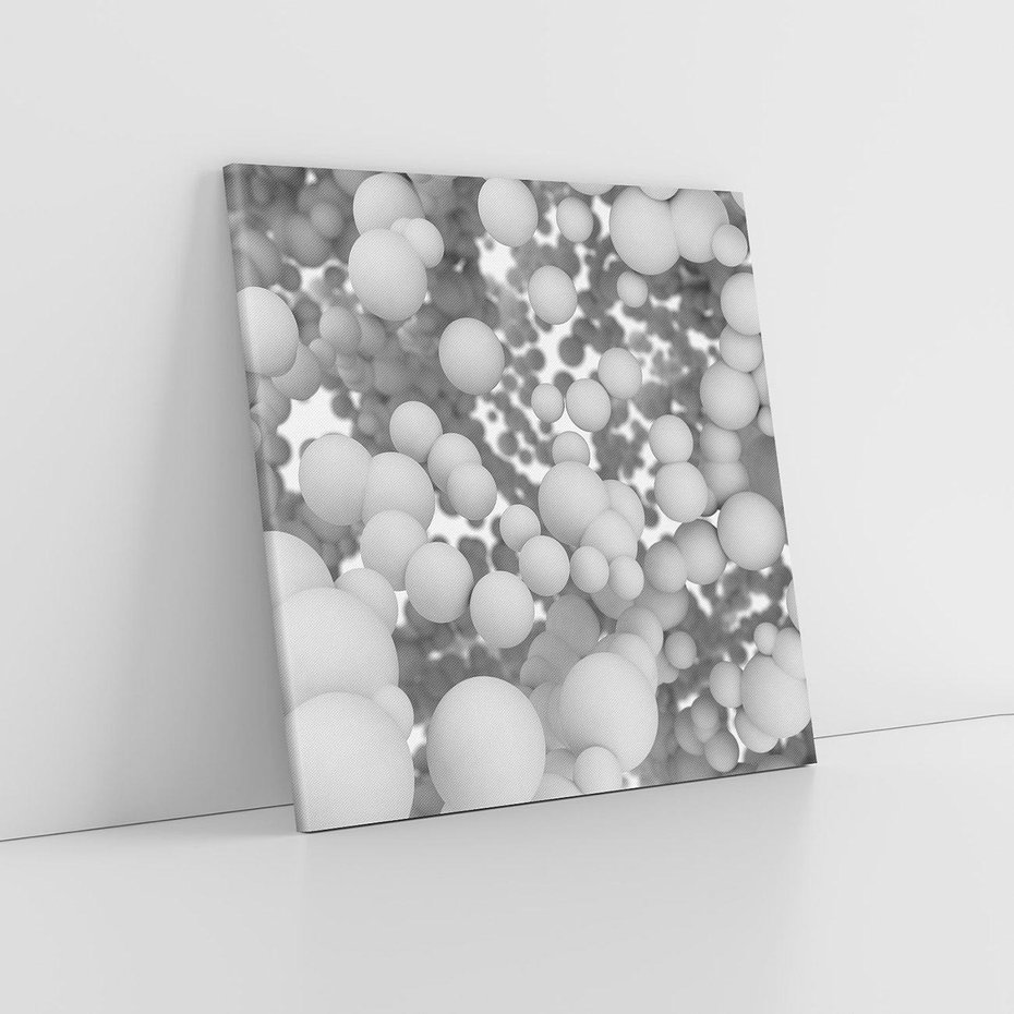 Obraz na płótnie 80x80 - Abstrakcyjne balony w locie - kule, abstrakcja