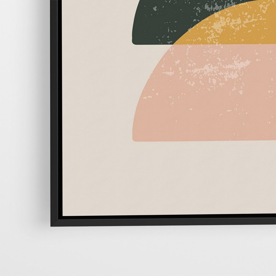 Obraz w ramie 70x100 - Energetyczne Wzory - nowoczesny plakat, abstrakcyjne kształty - rama czarna