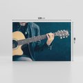 Obraz na płótnie 120x80 - Gitara - Dźwięki Retro - gitara, muzyka