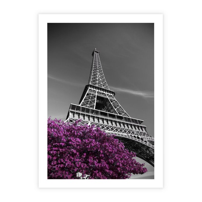 Plakat bez ramy 21x30 - Urok Eiffla w Paryżu - Eiffla, Paryż