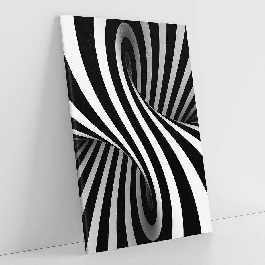 Obraz na płótnie 70x100 - Kolorowa Abstrakcja: Inspiracje Zebry - abstrakcja, 3d