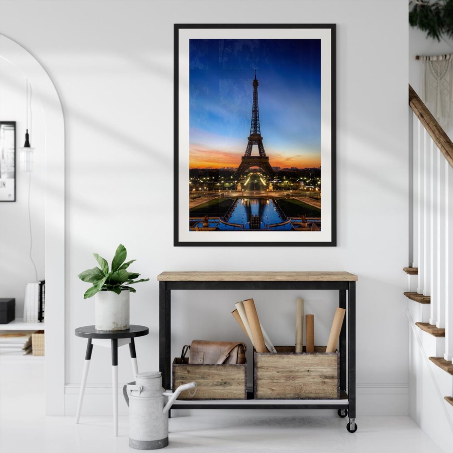 Plakat bez ramy 40x50 - Wieża Eiffla w Innej Odsłonie - wieża, Eiffla