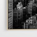 Obraz w ramie 120x80 - Wibracje Miejskiego Życia - miasto, wieżowce - rama drewno