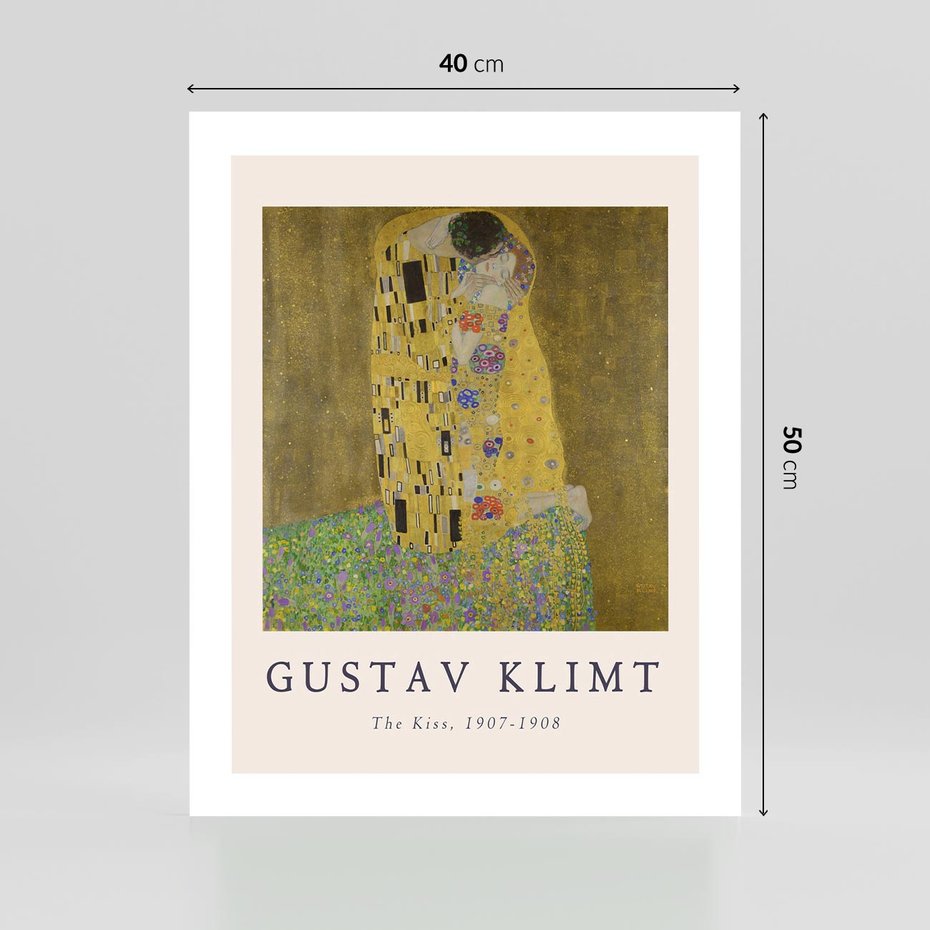Plakat bez ramy 40x50 - Sztuka Klimta - gustav klimt, pocałunek