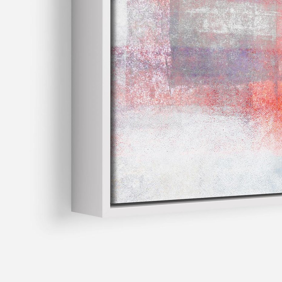 Obraz w ramie 120x80 - Burza Emocji - wyrazista abstrakcyjna sztuka, dramatyzm - rama biała