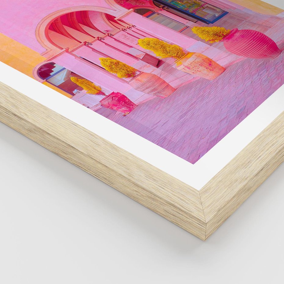 Plakat w ramie 30x40 - Marokańskie pastele - marokański, pastele - rama drewno