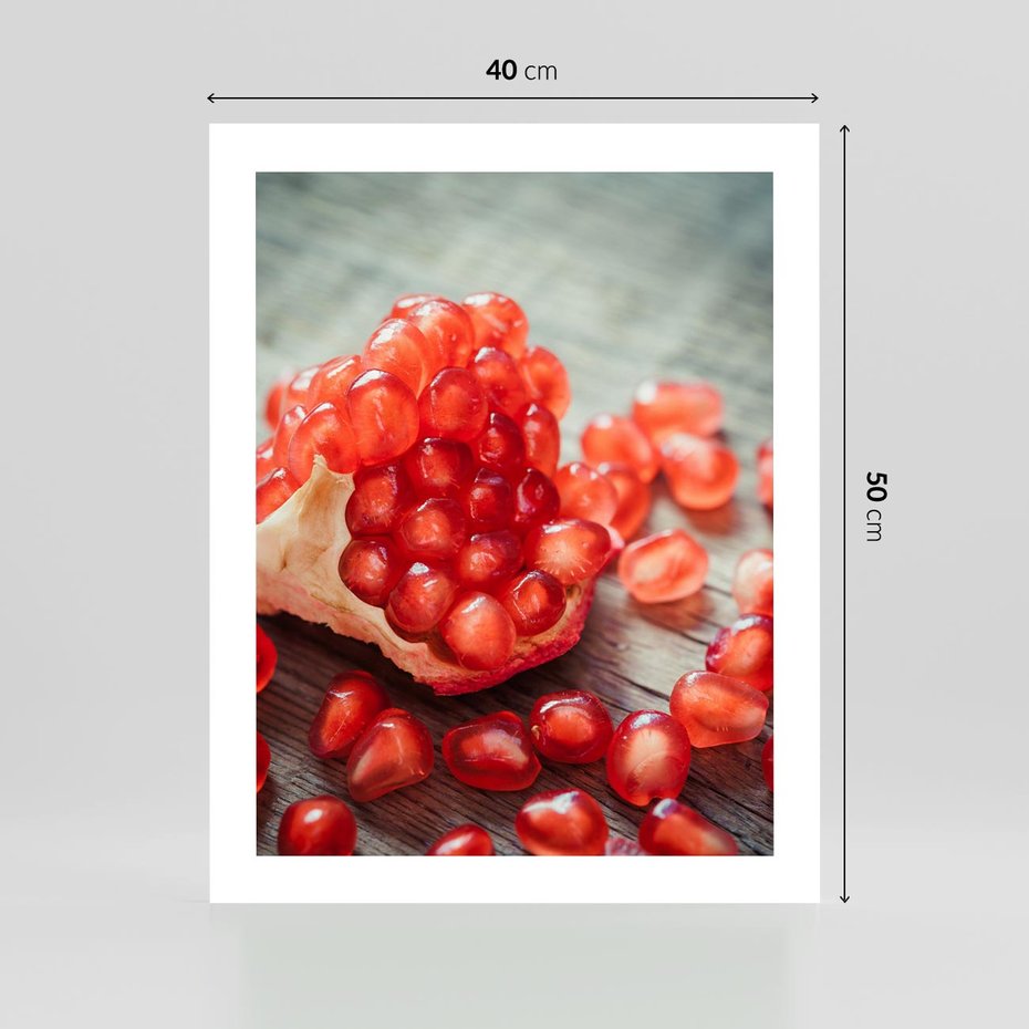 Plakat bez ramy 40x50 - Granatowa Inspiracja Kuchni - granat, kuchnia