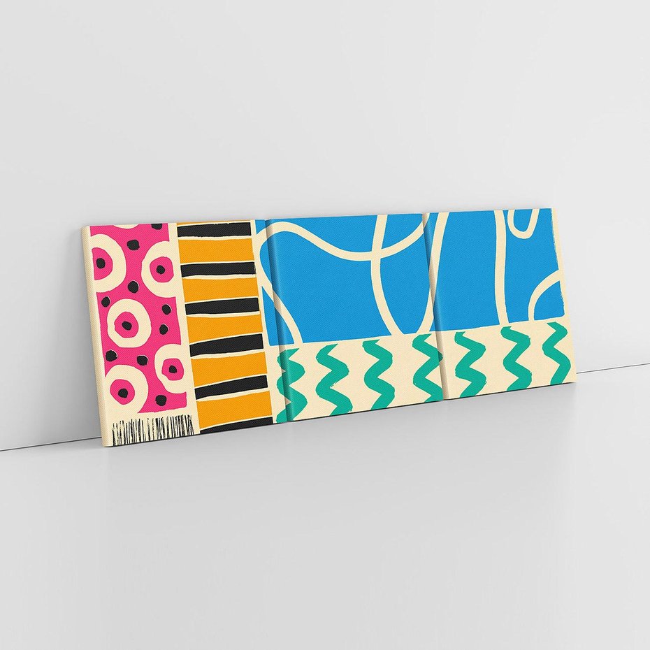 Obraz na płótnie 120x40 - Etno Boho - etno ornamenty, boho klimat