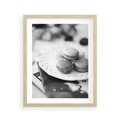 Plakat w ramie 40x50 - Makaroniki w Szarości - czarno biała fotografia, plakat - rama drewno