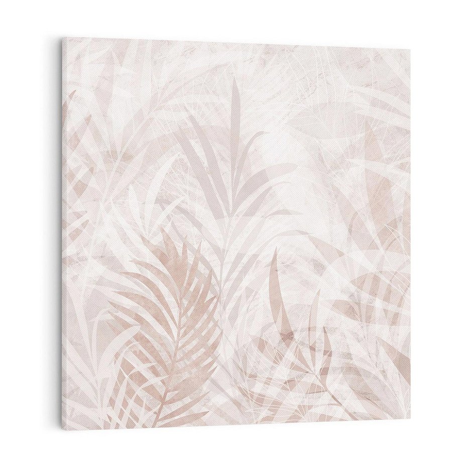 Obraz na płótnie 80x80 - Pejzaż zaklętych uczuć - monochromatyczne, w odcieniach beżu