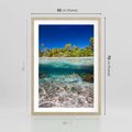 Plakat w ramie 50x70 - Tropikalne Morze i Kolorowa Rafa - tropikalne, morze - rama drewno