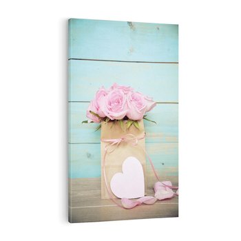 Obraz na płótnie 80x120 - Uczucie W Pełnym Rozkwicie - kwiaty, romantyczne