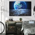 Obraz na płótnie 70x50 - Mistrzowskie spojrzenie na Ziemię - ziemia, kosmos