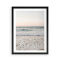 Plakat w ramie 50x70 - Krajobraz Morza i Fal - morze, fale - rama czarna